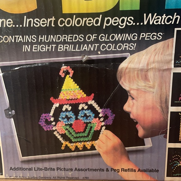 The Amazing Lite  Brite! 1986 Vintage Toy! Tested and Works Well! - Picture 4 of 16